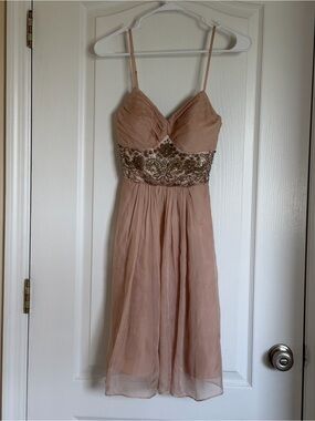 Forever New Embellished 100% Silk Mini/Cocktail Dress